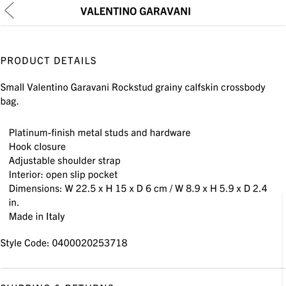 ❤️NWT VALENTINO SMALL ROCKSTUD CALFSKIN CROSSBODY BAG IN BROWN - Picture 15 of 15